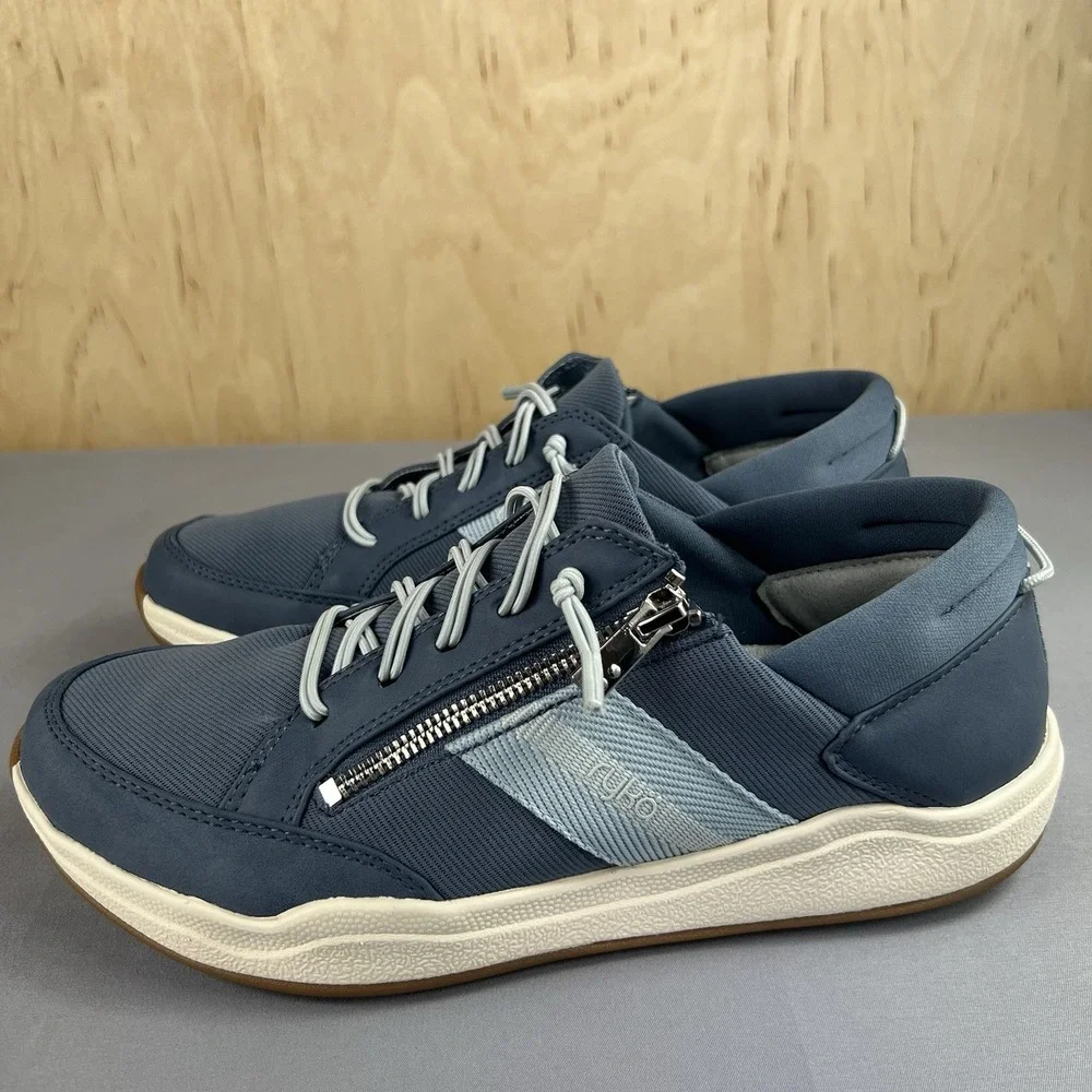 Ryka Carefree Zip Women's Size 9M Flintstone Blue Fashion Sneakers Comfort